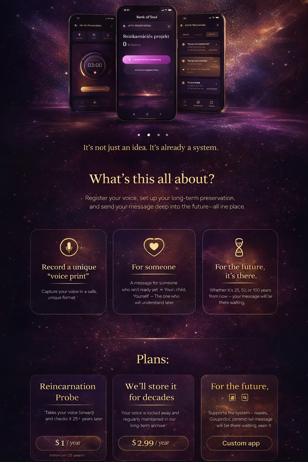 Bank of Soul interface preview left